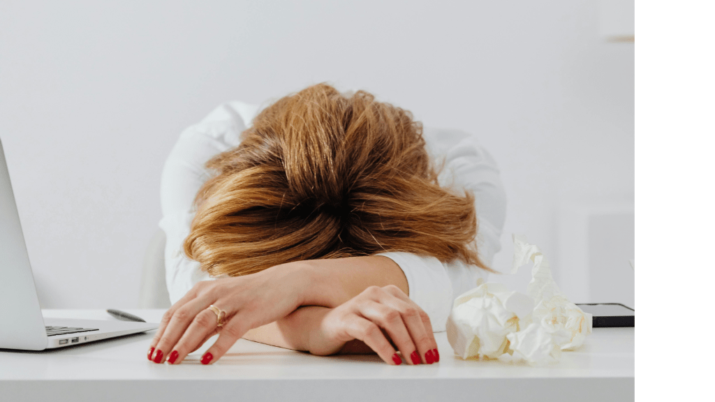 Woman frustrated over lack of control over her hormones 