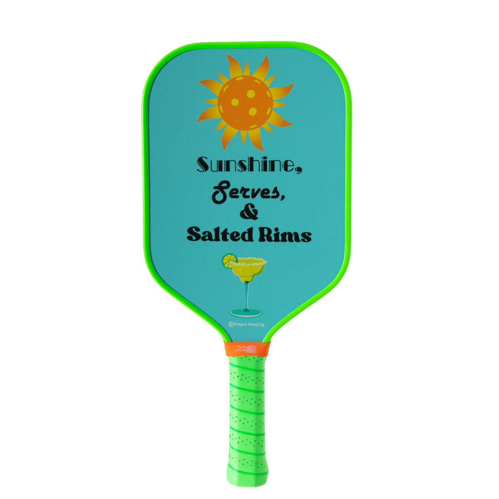 A high-performance T700 raw carbon-fiber paddle from the Pretty Pickleball Company