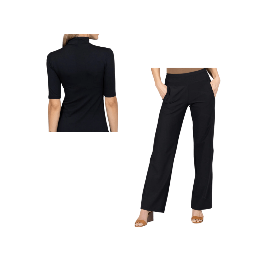 Black shirt and pants by KiraGrace